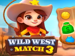 Gêm Wild West Match 3 ar-lein