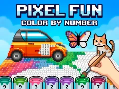 Gêm Pixel Fun Color By Number ar-lein