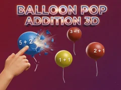 Gêm Balloon Pop Addition 3D ar-lein