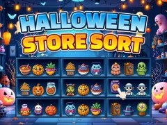 Gêm Halloween Store Sort ar-lein