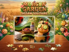 Gêm Mojicon Garden Jigsaw Solitaire! ar-lein