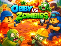 Gêm Obby vs Zombies ar-lein
