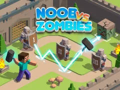 Gêm Noob vs Zombies ar-lein