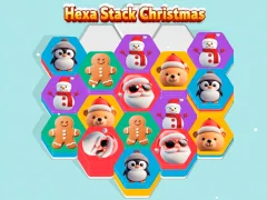 Gêm Hexa Stack Christmas ar-lein