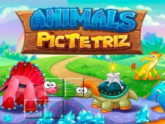 Gêm Animals Pic Tetriz ar-lein