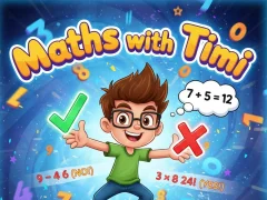 Gêm Maths with Timi ar-lein