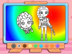 Gêm Coloring Book: Kpop Rumi ar-lein