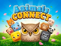 Gêm Animals Connect ar-lein