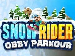Gêm Snow Rider Obby Parkour ar-lein