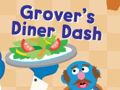 Gêm 123 Sesame Street: Grover's Diner Dash ar-lein