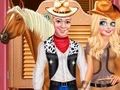 Gêm Frozen Couple Cowboy Style ar-lein