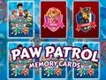 Gêm Paw Patrol Memory Cards ar-lein