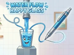 Gêm Water Flow Happy Glass ar-lein