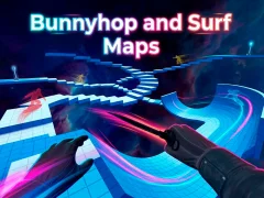 Gêm Bunnyhop and Surf Maps ar-lein