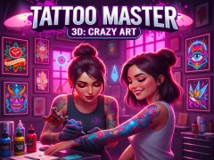Gêm Tattoo Master 3D: Crazy Art ar-lein
