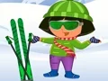 Gêm Dora Ski Dress up ar-lein