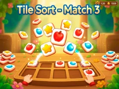 Gêm Tile Sort - Match 3 ar-lein