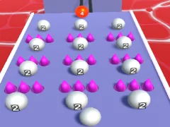 Gêm Ball Run 2048 ar-lein