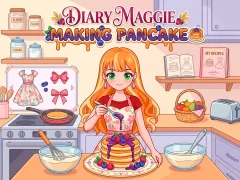 Gêm Diary Maggie Making Pancake ar-lein