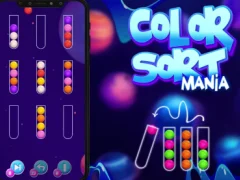 Gêm Color Sort Mania ar-lein