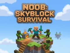Gêm Noob: Skyblock Survival ar-lein