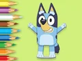 Gêm Coloring Book: Happy Bluey ar-lein