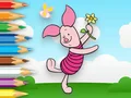 Gêm Coloring Book: Piglet Holds Toy Windmill ar-lein