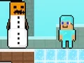 Gêm Noob vs Pro Snowman ar-lein
