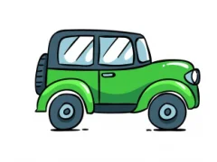 Gêm Cartoon Cars Spot The Difference ar-lein