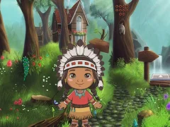 Gêm Girl Reach Thanksgiving Land ar-lein