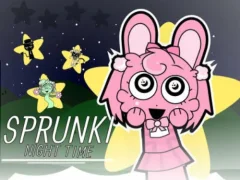 Gêm Sprunki Night Time 2 ar-lein