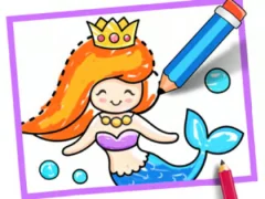 Gêm Toddler Drawing: Mermaid ar-lein