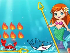 Gêm Princess vs Shark ar-lein
