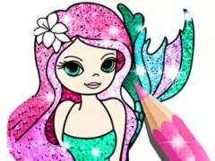 Gêm Coloring Book: Little Mermaid ar-lein