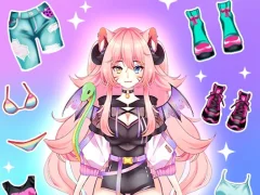 Gêm Anime Dress Up Moe ar-lein