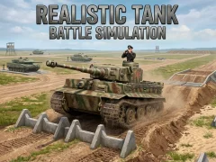 Gêm Realistic Tank Battle Simulation ar-lein