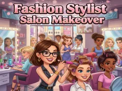Gêm Fashion Stylist Salon Makeover ar-lein