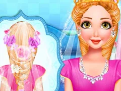 Gêm Princess wedding hairstyle ar-lein