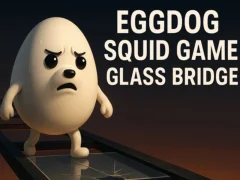 Gêm Eggdog Squid Game Glass Bridge ar-lein