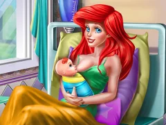 Gêm Princess Mermaid Mommy Birth ar-lein