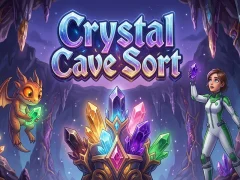 Gêm Crystal Cave Sort ar-lein