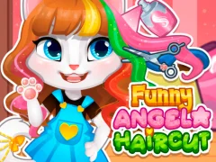 Gêm Funny Angela Haircut ar-lein