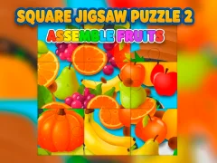 Gêm Square jigsaw Puzzle 2 - Assemble Fruits ar-lein