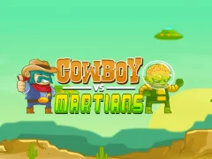 Gêm Cowboys vs. Martians ar-lein