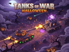 Gêm Tanks of War Halloween ar-lein