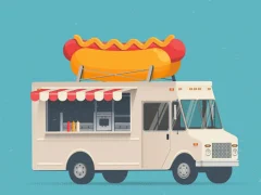 Gêm Food Trucks Jigsaw ar-lein