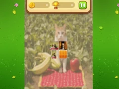Gêm Farm Cat Memory Match ar-lein