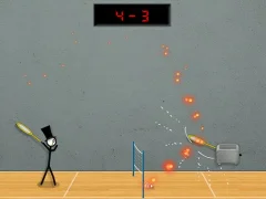 Gêm Stick Figure Badminton 3 ar-lein
