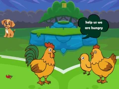 Gêm Feed Hungry Hen Family ar-lein