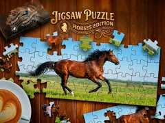 Gêm Jigsaw Puzzle Horses Edition ar-lein